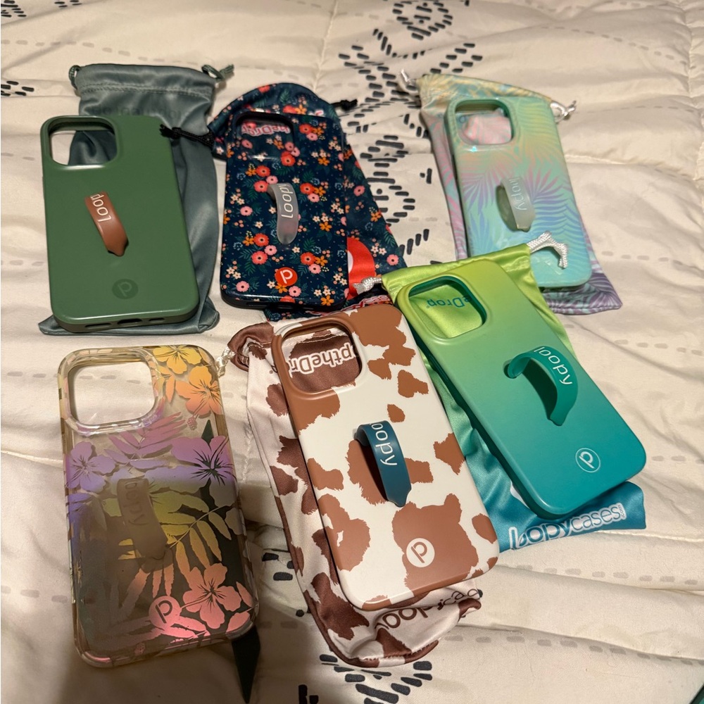 Loopy Case Phone Covers - Green, Floral, Cow Print, Tie-Dye